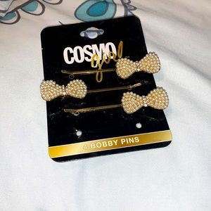 Bow shaped hair pins